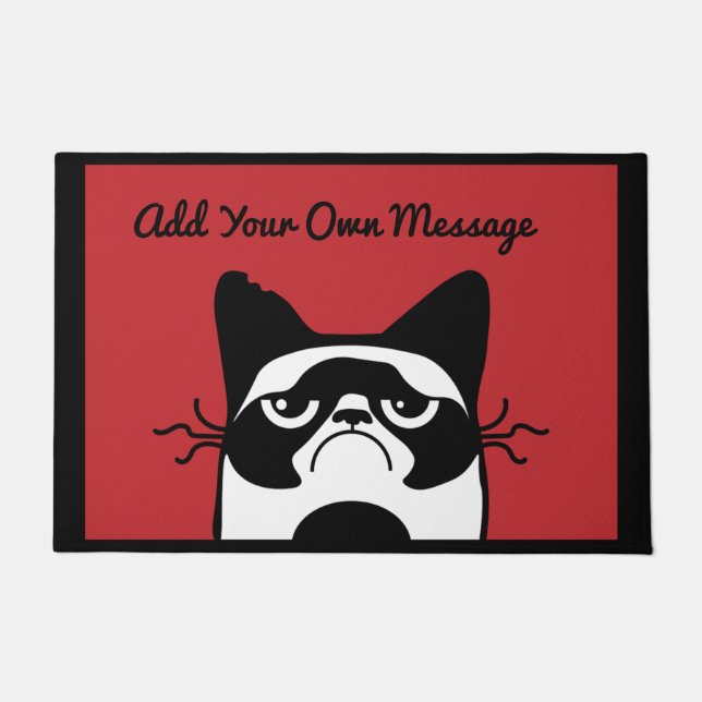 BEWARE OF THE CAT DOORMAT (Front)