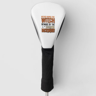 Beware Of The Dachshund Halloween Witch Shirt_1 Golf Head Cover