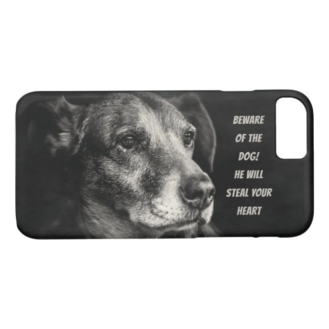 Beware of the dog, custom pet photo Case-Mate iPhone case (Back (Horizontal))