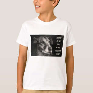 Beware of the dog, custom pet photo T-Shirt