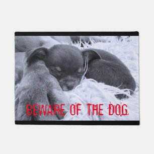 Beware of the Dog Doormat