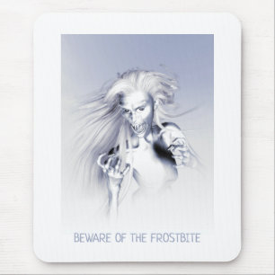Beware of the Frostbite. Ice vampire Mouse Mat