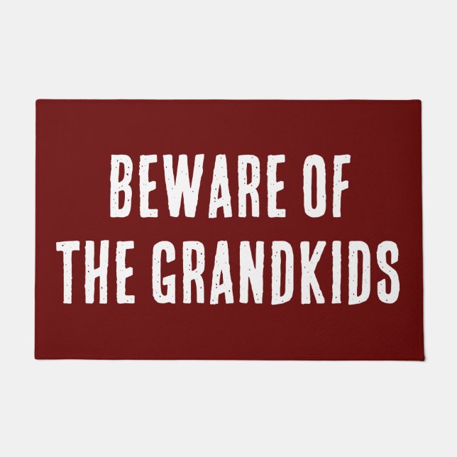 Beware of the Grandkids Doormat (Front)