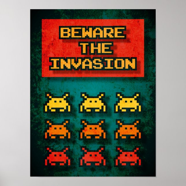 Beware of the Invasion Poster (Front)