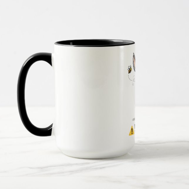 Beware Of The Mule Funny Donkey Warning Design Mug (Left)