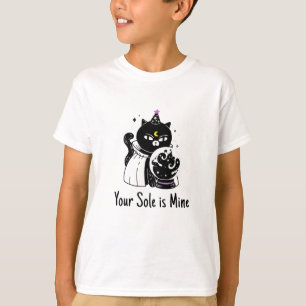 Beware of the night, child. all cats are black T-Shirt