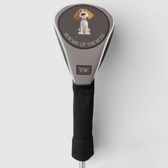 Beware of the Ruff Custom Golf Head Cover (Front)