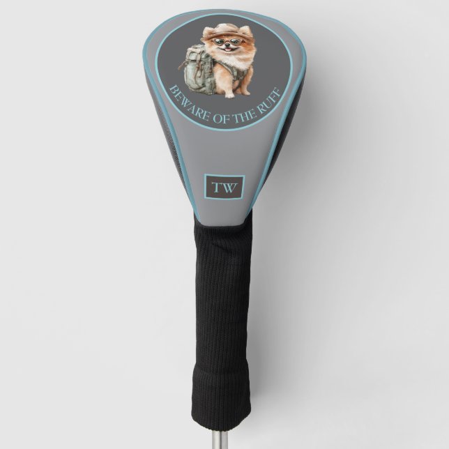 Beware of the Ruff Custom Golf Head Cover (Front)