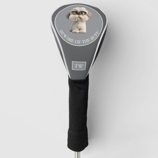 Beware of the Ruff Custom Golf Head Cover (Front)