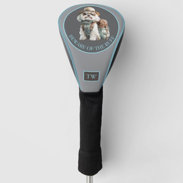 Beware of the Ruff Custom Golf Head Cover (Front)