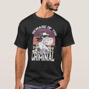 Beware Of The Smooth Criminal Cow For Kids T-Shirt