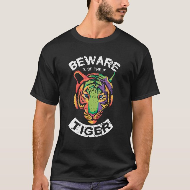 Beware Of The Tiger Whisperer Wildlife Animal Zook T-Shirt (Front)