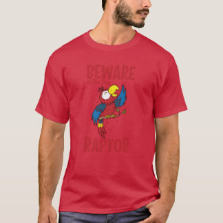 Beware of the tiny Raptor Parrot Animal Bird retro T-Shirt