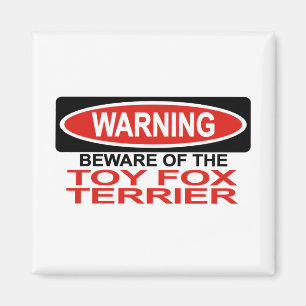 Beware Of Toy Fox Terrier Magnet