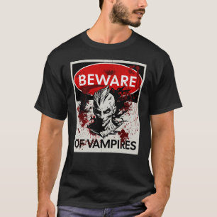 Beware of Vampires sign T-Shirt