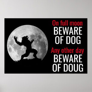 Beware of Werewolf Poster