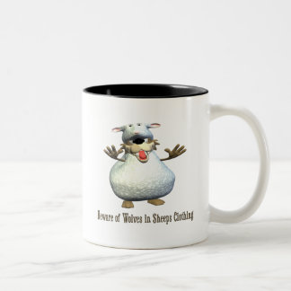 Beware Of Wolves Two-Tone Coffee Mug
