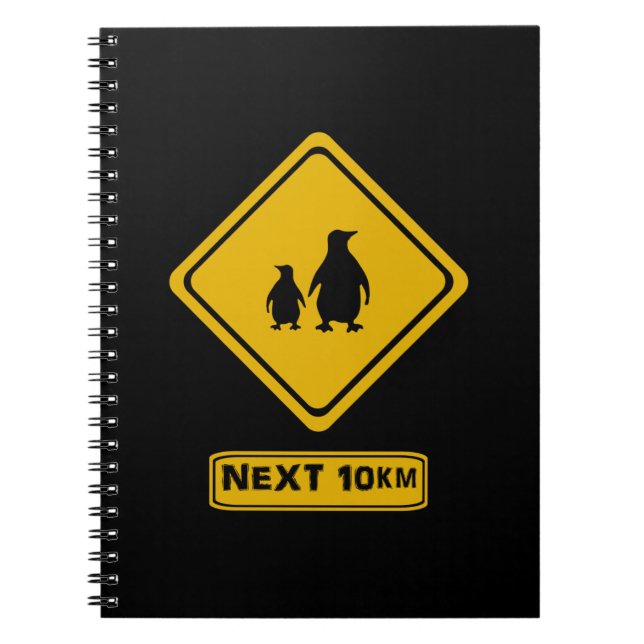 beware penguins notebook (Front)