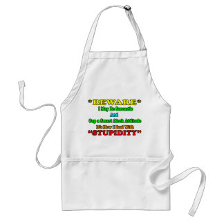 Beware Sarcastic Standard Apron