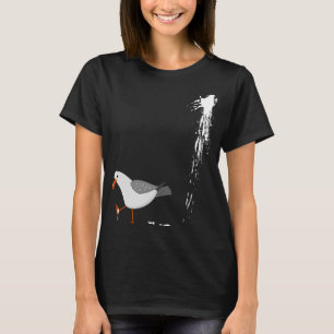 Beware Seagull Albatros Bird Crack Gull Beach Bir T-Shirt