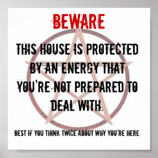 BEWARE Sign For Property Owners