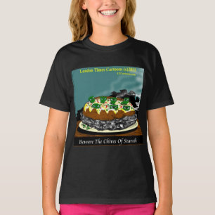 Beware the Chives of Starch – Funny Foodie Cartoon T-Shirt