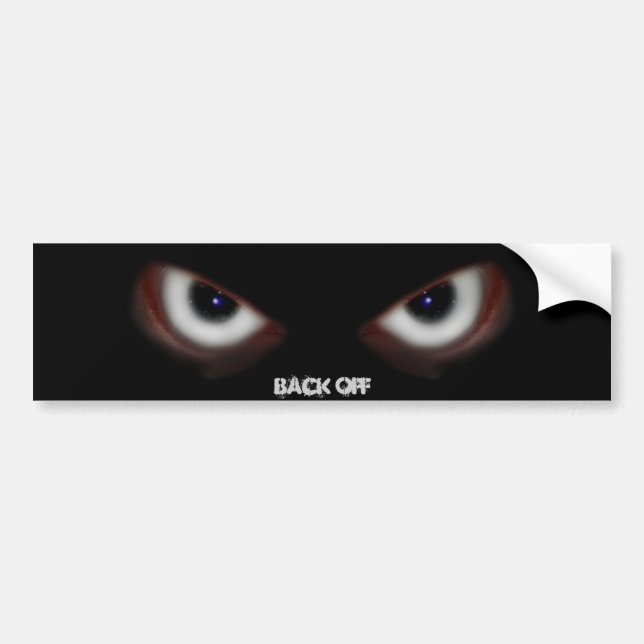 BEWARE THE EVIL EYES BUMPER STICKER (Front)