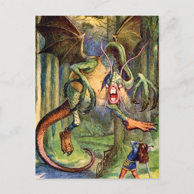 Beware the Jabberwock, my son! Postcard (Front)