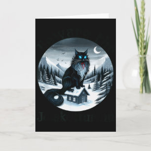 Beware The Jolakotturinn Yule Cat Icelandic Christ Card