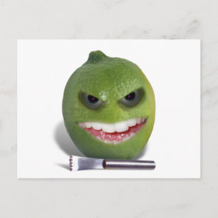 Beware the Lime with a Zester Postcard
