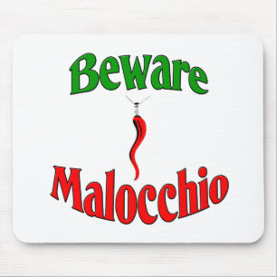 Beware The Malocchio (Evil Eye) Mouse Mat