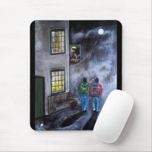 Beware the Moon Painting by Alfred Fox Mouse Mat