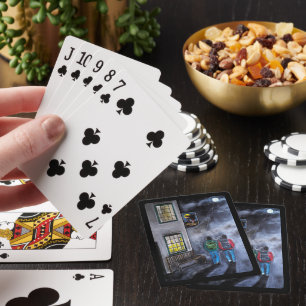 Beware the Moon Painting by Alfred Fox Playing Cards