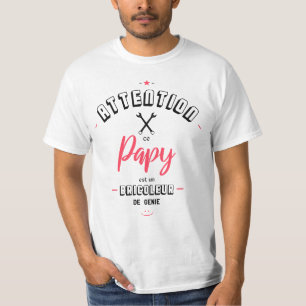 Beware this grandpa is a genie tinker. T-Shirt