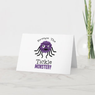 Beware Tickle Monster Card