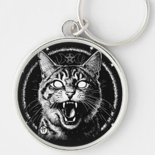 Bewitched Tabby Key Ring