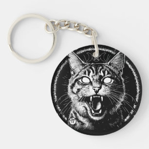 Bewitched Tabby Key Ring