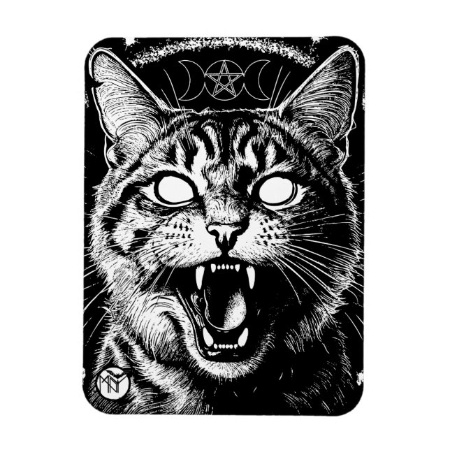 Bewitched Tabby Magnet (Vertical)