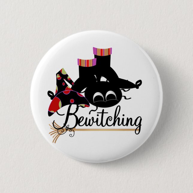 Bewitching 6 Cm Round Badge (Front)