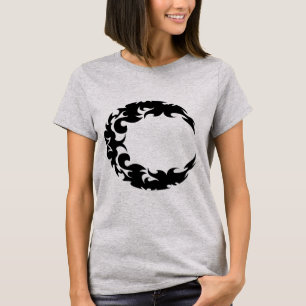 Bewitching Black Crescent Moon Silhouette T-Shirt