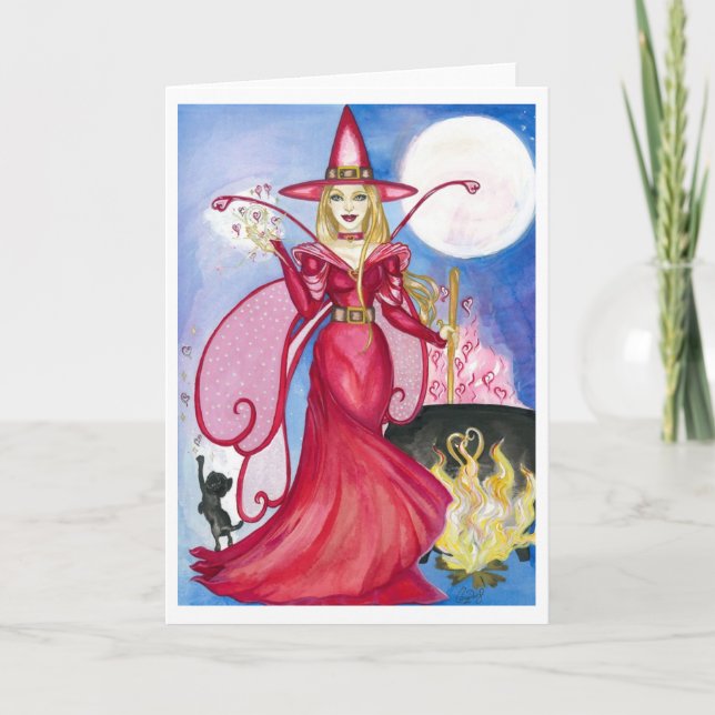 Bewitching Fairy Greeting Card (blank inside) (Front)