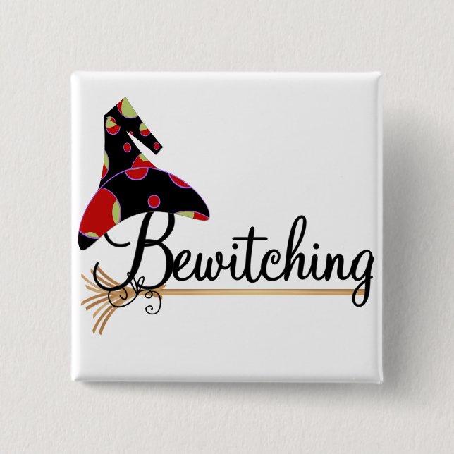 Bewitching Halloween Tshirts and Gifts 15 Cm Square Badge (Front)