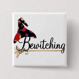 Bewitching Halloween Tshirts and Gifts 15 Cm Square Badge