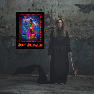 Bewitching Spooky personalised  Halloween Décor  Poster