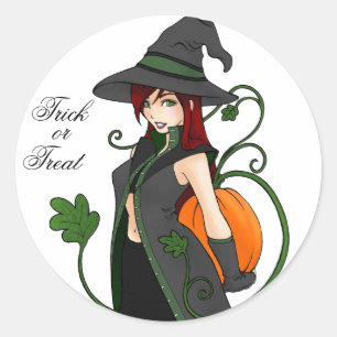 Bewitching Trick-or-Treat Stickers