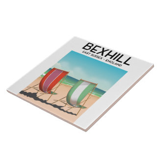 Bexhill East Sussex England travel poster Tile