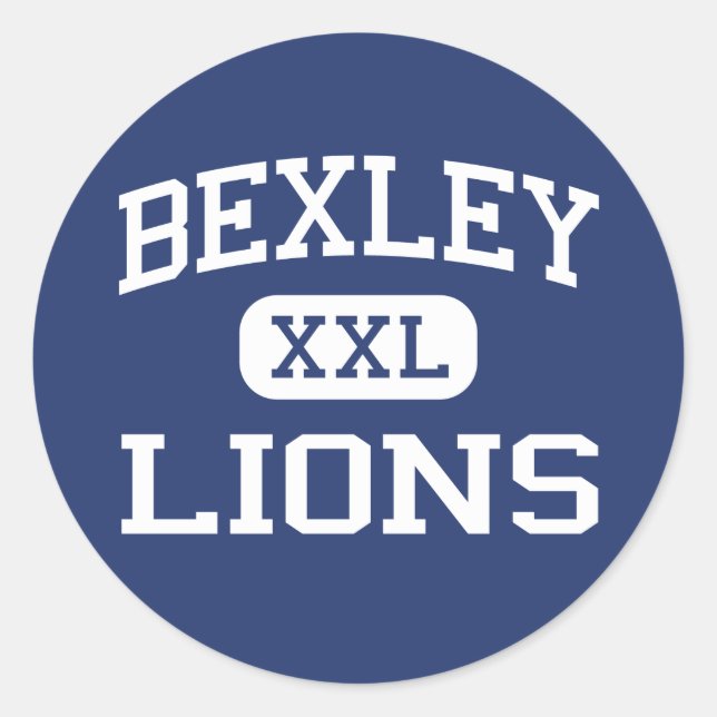 Bexley - Lions - Bexley High School - Bexley Ohio Classic Round Sticker (Front)