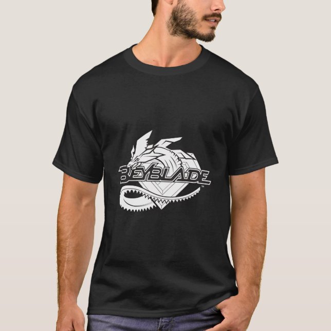 Beyblade Driger Monochrome T-Shirt (Front)