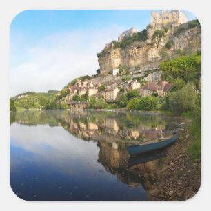 Beynac-et-Cazenac and Dordogne square sticker