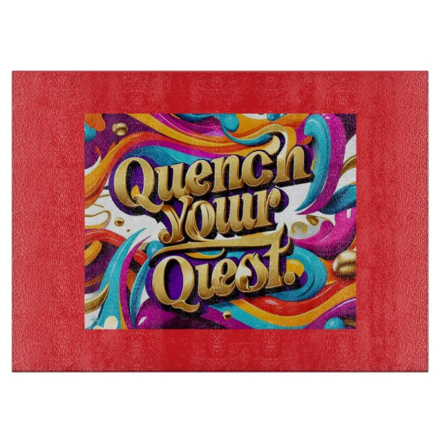 "Beyond Boundaries" Cutting Board (Front)